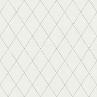 Rhombus Geometric Wallpaper Wallpaper A-Street Prints Double Roll Grey 