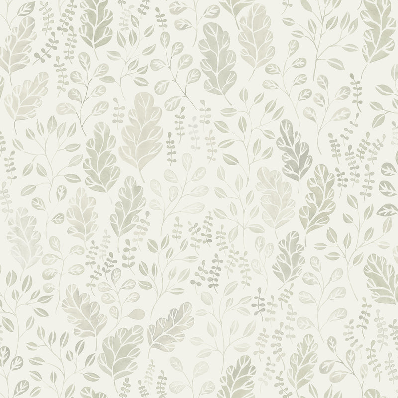 Isha Leaf Wallpaper Wallpaper A-Street Prints Double Roll Beige 
