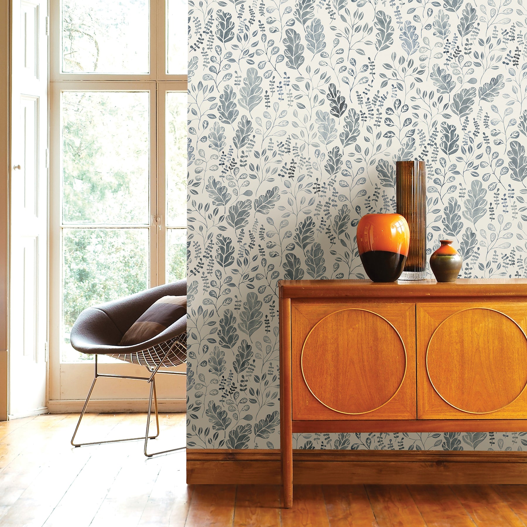 Isha Leaf Wallpaper Wallpaper A-Street Prints   