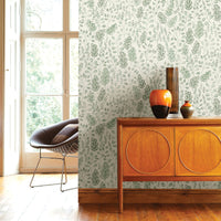 Isha Leaf Wallpaper Wallpaper A-Street Prints   