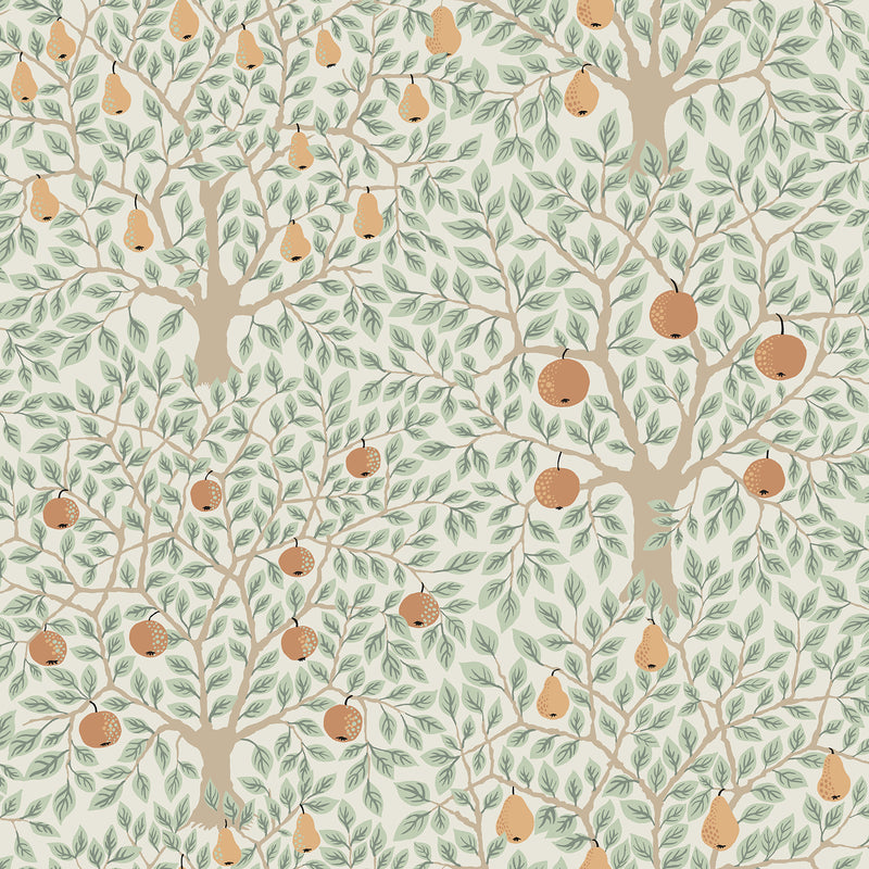 Pomona Fruit Tree Wallpaper Wallpaper A-Street Prints Double Roll Multicolor 
