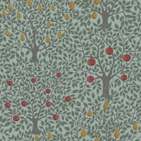 Pomona Fruit Tree Wallpaper Wallpaper A-Street Prints Double Roll Green 