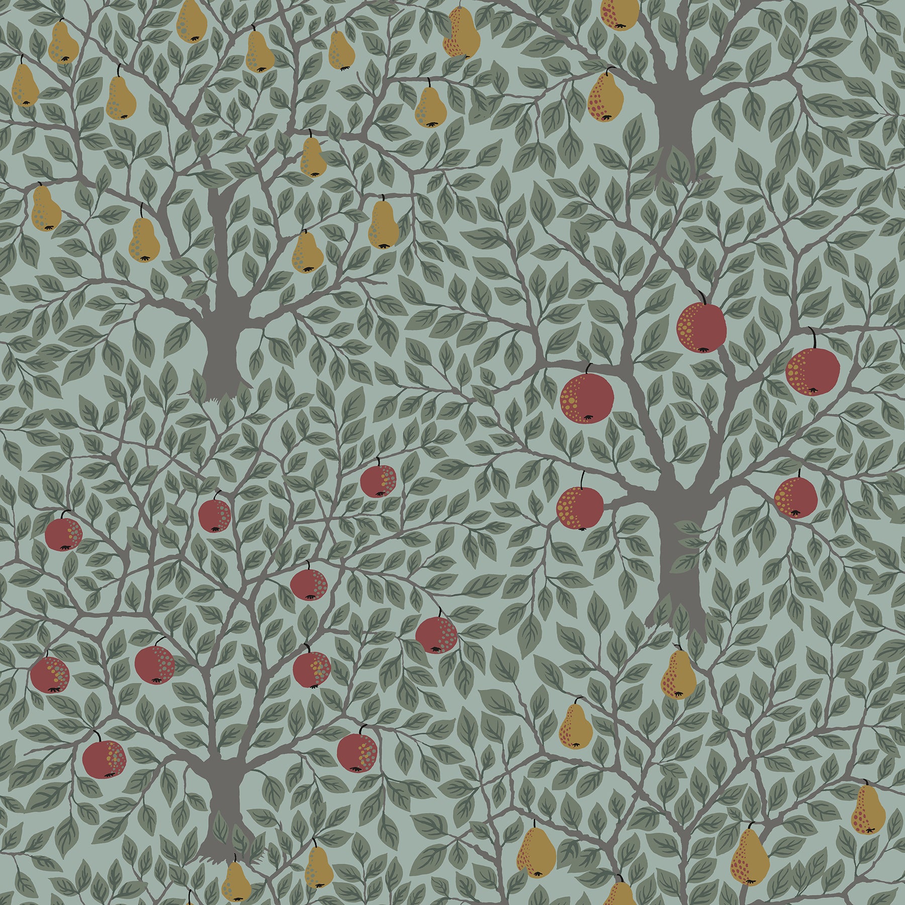 Pomona Fruit Tree Wallpaper Wallpaper A-Street Prints Double Roll Green 