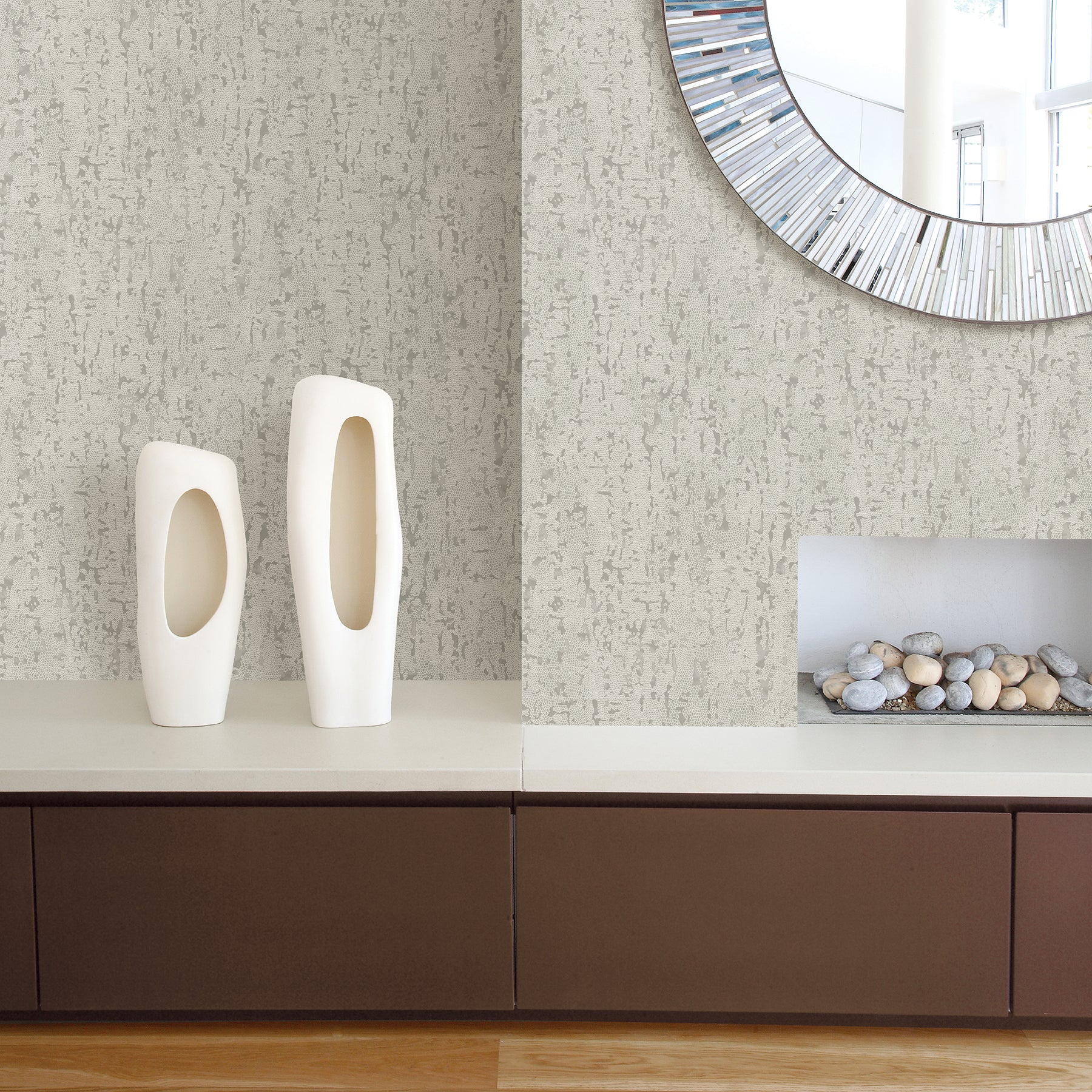 Malawi Dark Leather Texture Wallpaper Wallpaper A-Street Prints   