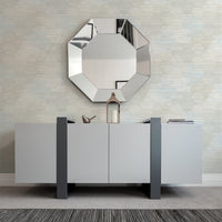 Jabari Geometric Faux Grassclot Wallpaper A-Street Prints   