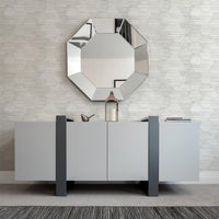 Jabari Geometric Faux Grassclot Wallpaper A-Street Prints   