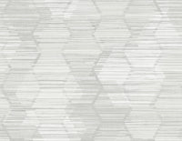 Jabari Geometric Faux Grassclot Wallpaper A-Street Prints Double Roll Light Grey 
