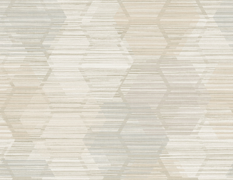 Jabari Geometric Faux Grassclot Wallpaper A-Street Prints Double Roll Beige 