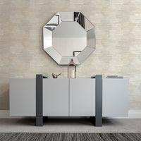 Jabari Geometric Faux Grassclot Wallpaper A-Street Prints   