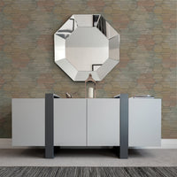 Jabari Geometric Faux Grassclot Wallpaper A-Street Prints   