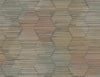 Jabari Geometric Faux Grassclot Wallpaper A-Street Prints Double Roll Brown 