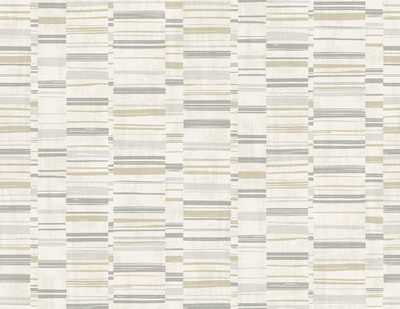 Fresnaye Linen Stripe Wallpaper Wallpaper A-Street Prints Double Roll Grey 