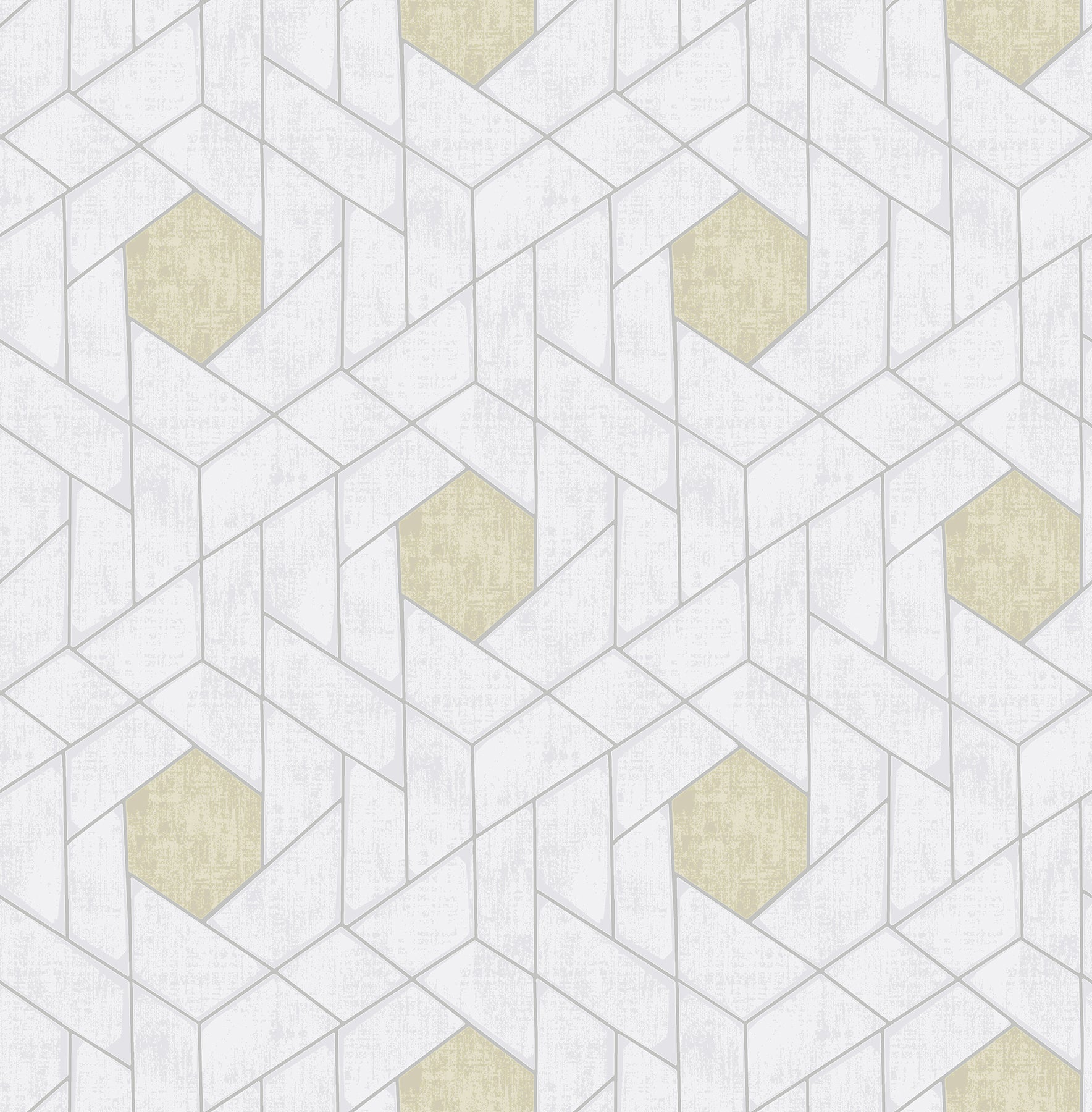 Granada Geometric Wallpaper Wallpaper A-Street Prints Double Roll Silver 