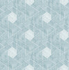 Granada Geometric Wallpaper Wallpaper A-Street Prints Double Roll Aqua 