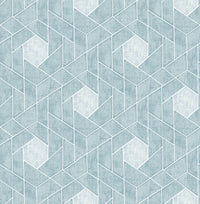 Granada Geometric Wallpaper Wallpaper A-Street Prints Double Roll Aqua 