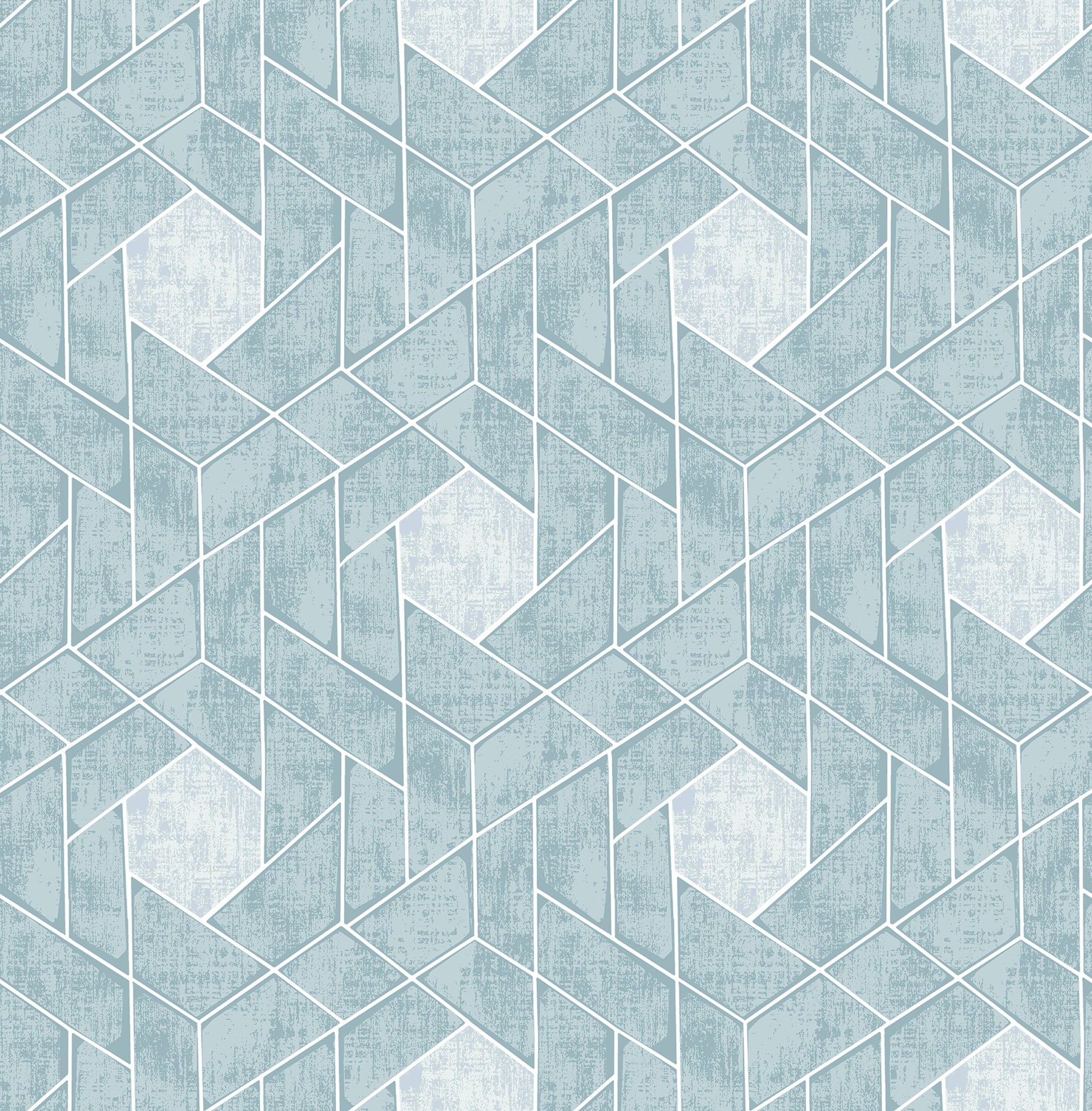 Granada Geometric Wallpaper Wallpaper A-Street Prints Double Roll Aqua 
