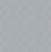 Ballard Pewter Geometric Wallpaper Wallpaper A-Street Prints Double Roll Pewter 