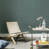Ballard Pewter Geometric Wallpaper Wallpaper A-Street Prints   