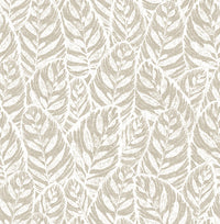 Del Mar Light Botanical Wallpaper Wallpaper A-Street Prints Double Roll Beige 