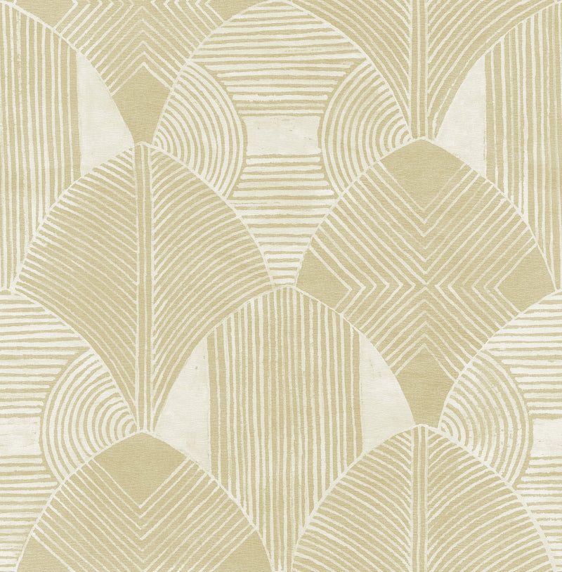 Westport Coffee Geometric Wallpaper Wallpaper A-Street Prints Double Roll Coffee 