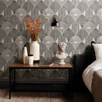 Westport Coffee Geometric Wallpaper Wallpaper A-Street Prints   