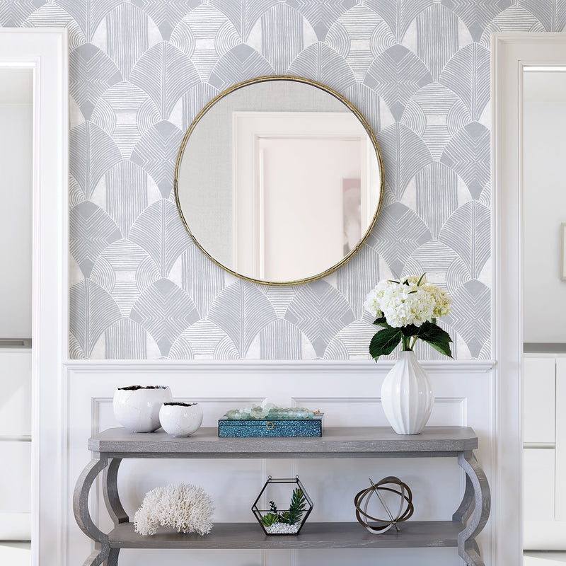 Westport Coffee Geometric Wallpaper Wallpaper A-Street Prints   