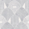 Westport Coffee Geometric Wallpaper Wallpaper A-Street Prints Double Roll Pewter 