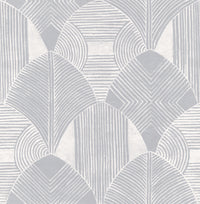 Westport Coffee Geometric Wallpaper Wallpaper A-Street Prints Double Roll Pewter 