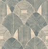 Westport Coffee Geometric Wallpaper Wallpaper A-Street Prints Double Roll Teal 