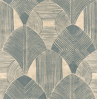 Westport Coffee Geometric Wallpaper Wallpaper A-Street Prints Double Roll Teal 