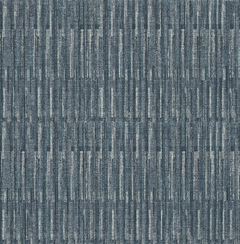 Brixton Light Texture Wallpaper Wallpaper A-Street Prints Double Roll Indigo 