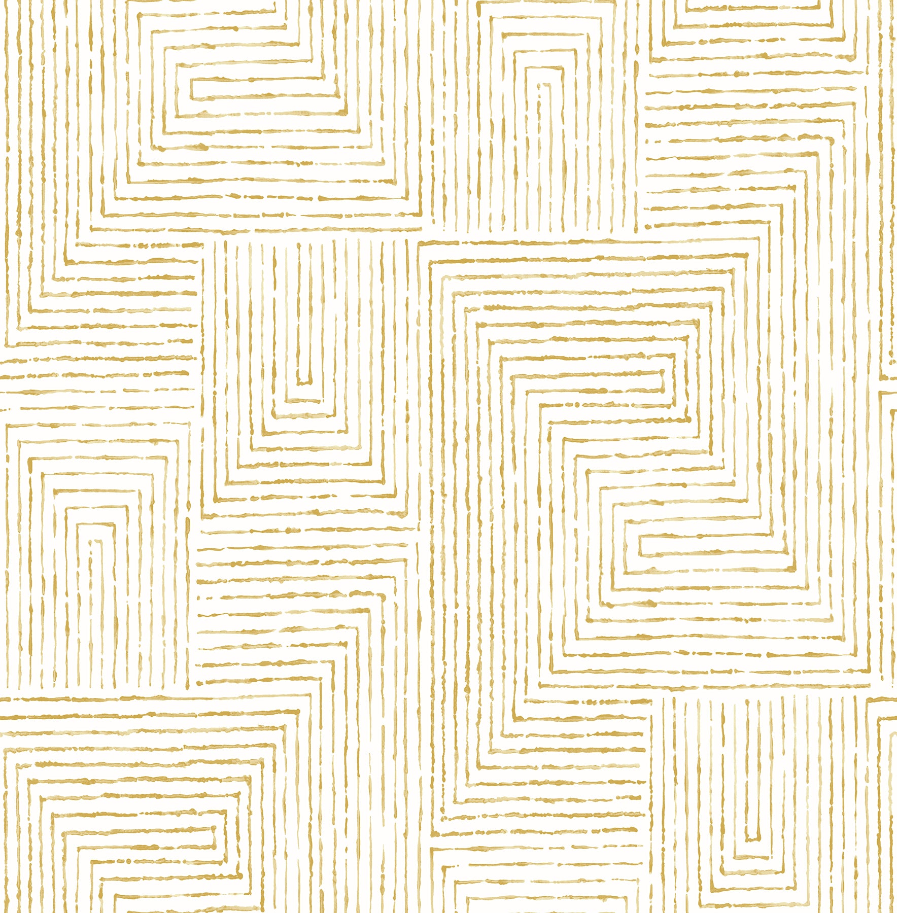 Merritt Geometric Wallpaper Wallpaper A-Street Prints Double Roll Honey 