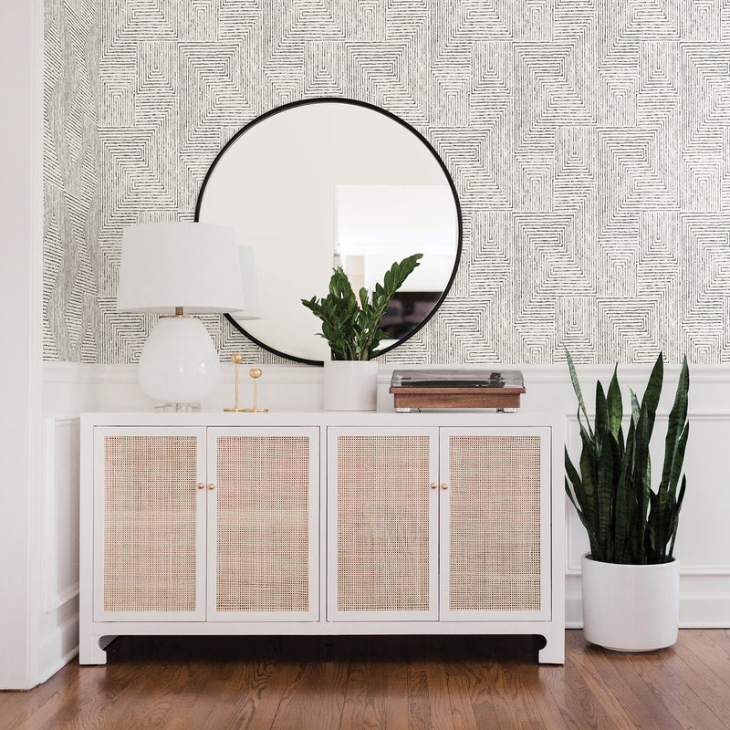 Merritt Geometric Wallpaper Wallpaper A-Street Prints   