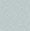 Ballard Pewter Geometric Wallpaper Wallpaper A-Street Prints Double Roll Light Blue 