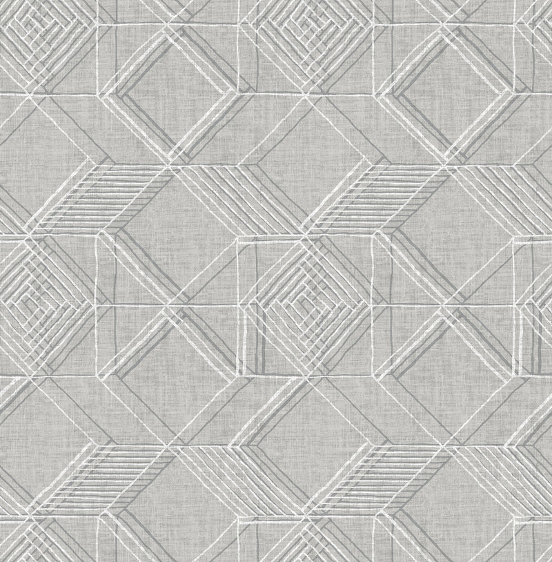 Moki Wallpaper Wallpaper A-Street Prints Double Roll Grey 