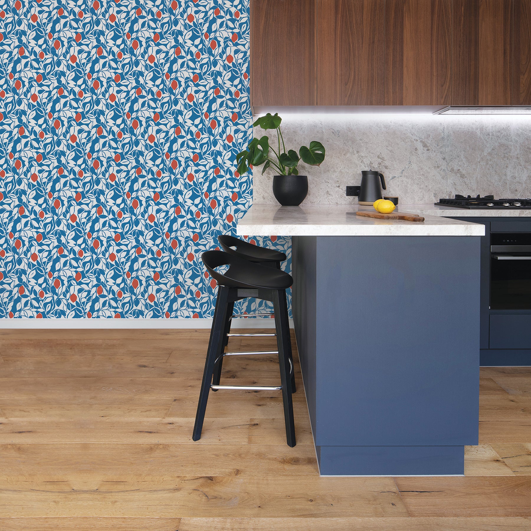 Blue/Loretto Wallpaper Wallpaper A-Street Prints   