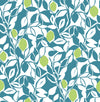 Blue/Loretto Wallpaper Wallpaper A-Street Prints Double Roll Teal 