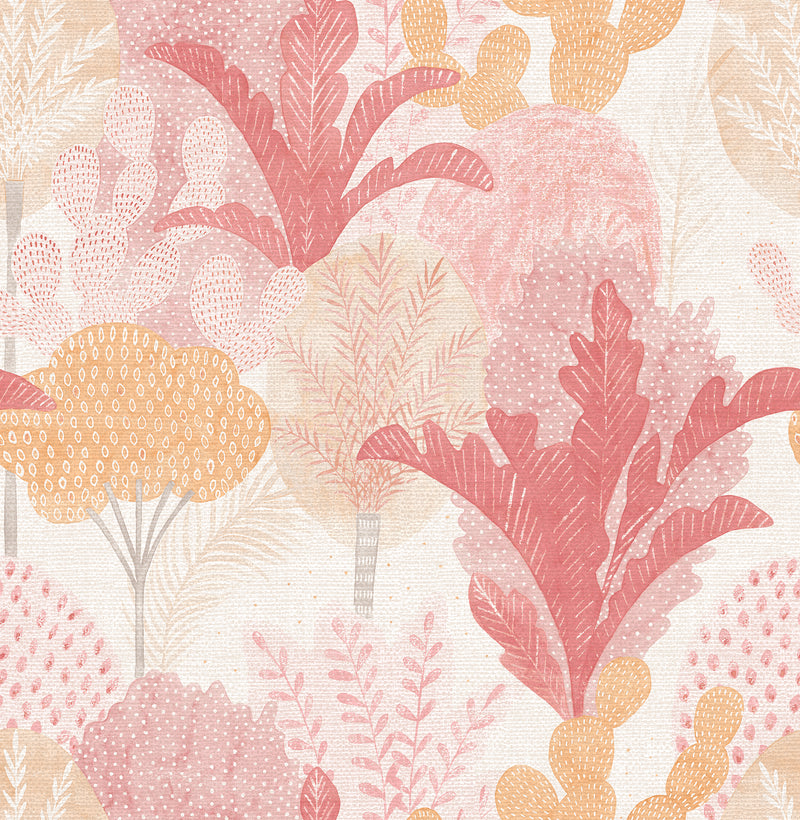 Blue/Ari Wallpaper Wallpaper A-Street Prints Double Roll Pink 