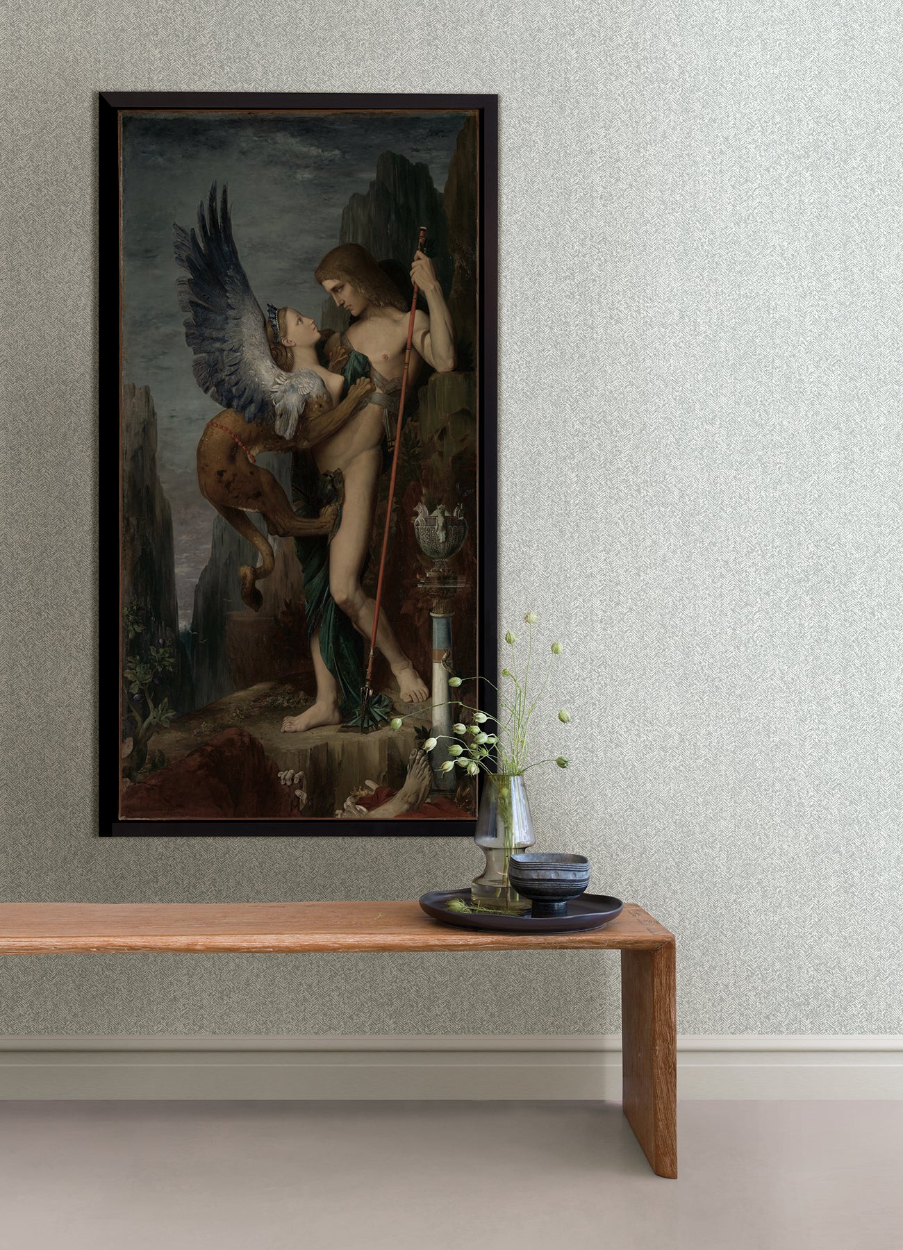 Ashbee Light Tweed Wallpaper Wallpaper A-Street Prints   