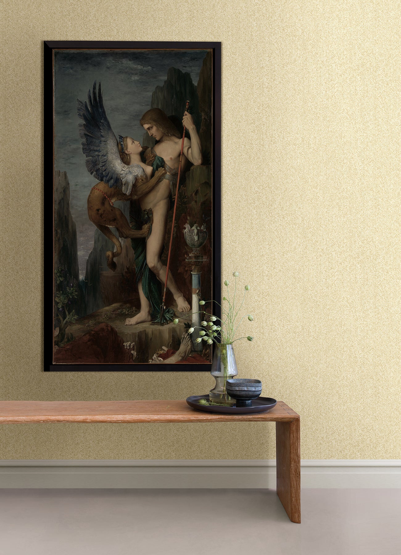 Ashbee Light Tweed Wallpaper Wallpaper A-Street Prints   