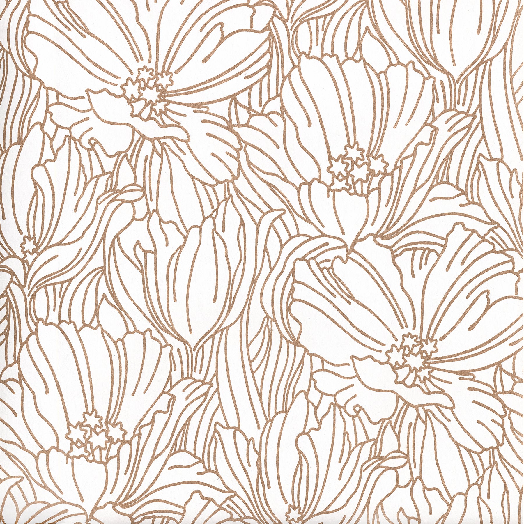 Selwyn Metallic Copper Floral Wallpaper Wallpaper A-Street Prints Double Roll Copper 