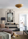 Selwyn Metallic Copper Floral Wallpaper Wallpaper A-Street Prints   