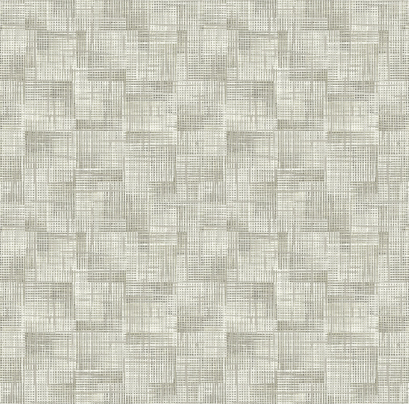 Ting Abstract Woven Wallpaper Wallpaper A-Street Prints Double Roll Taupe 