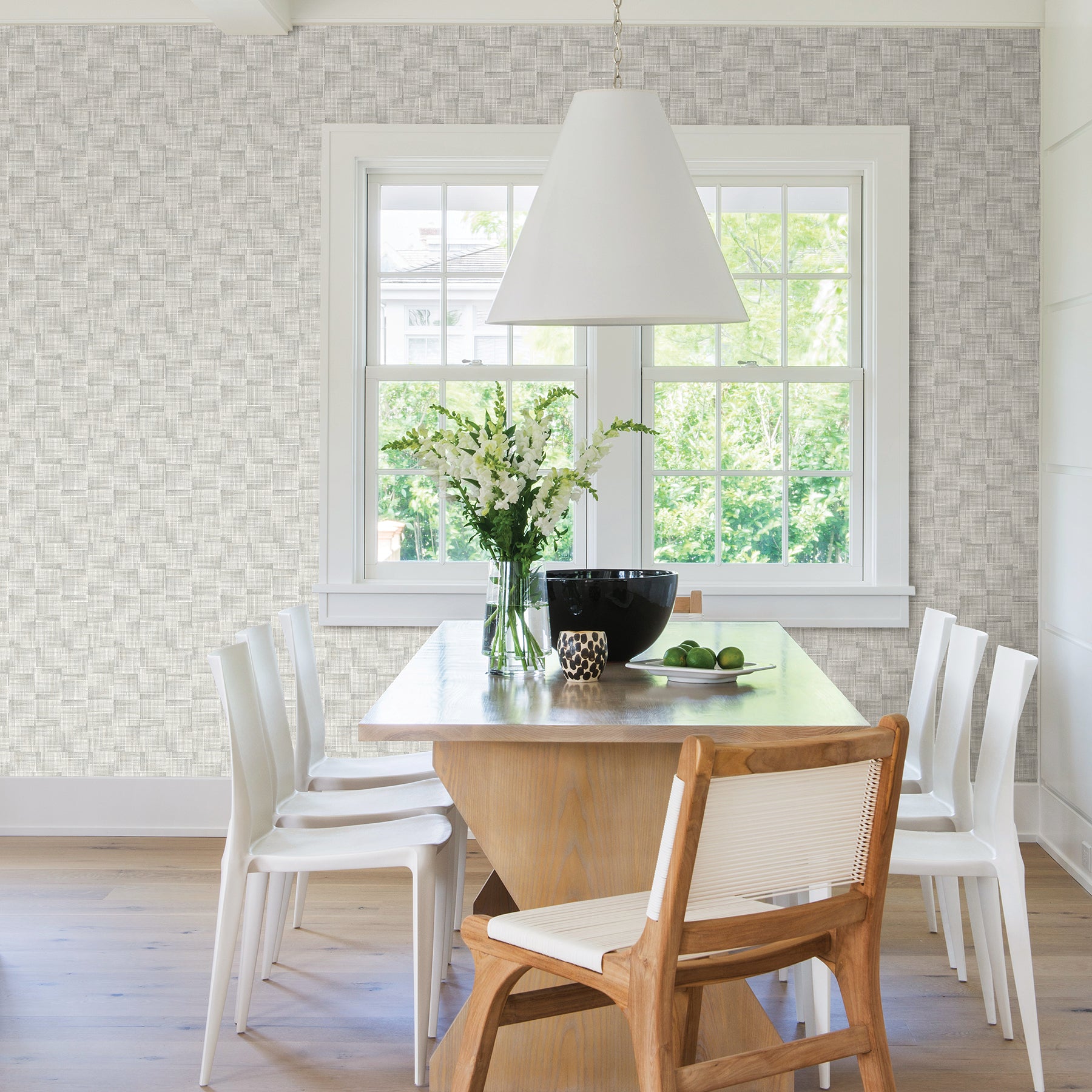 Ting Abstract Woven Wallpaper Wallpaper A-Street Prints   