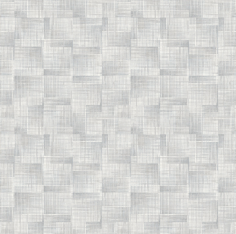 Ting Abstract Woven Wallpaper Wallpaper A-Street Prints Double Roll Grey 