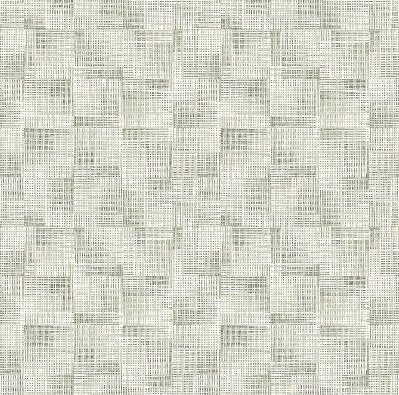 Ting Abstract Woven Wallpaper Wallpaper A-Street Prints Double Roll Sage 