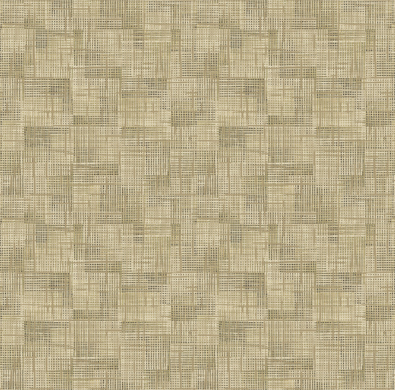 Ting Abstract Woven Wallpaper Wallpaper A-Street Prints Double Roll Brown 