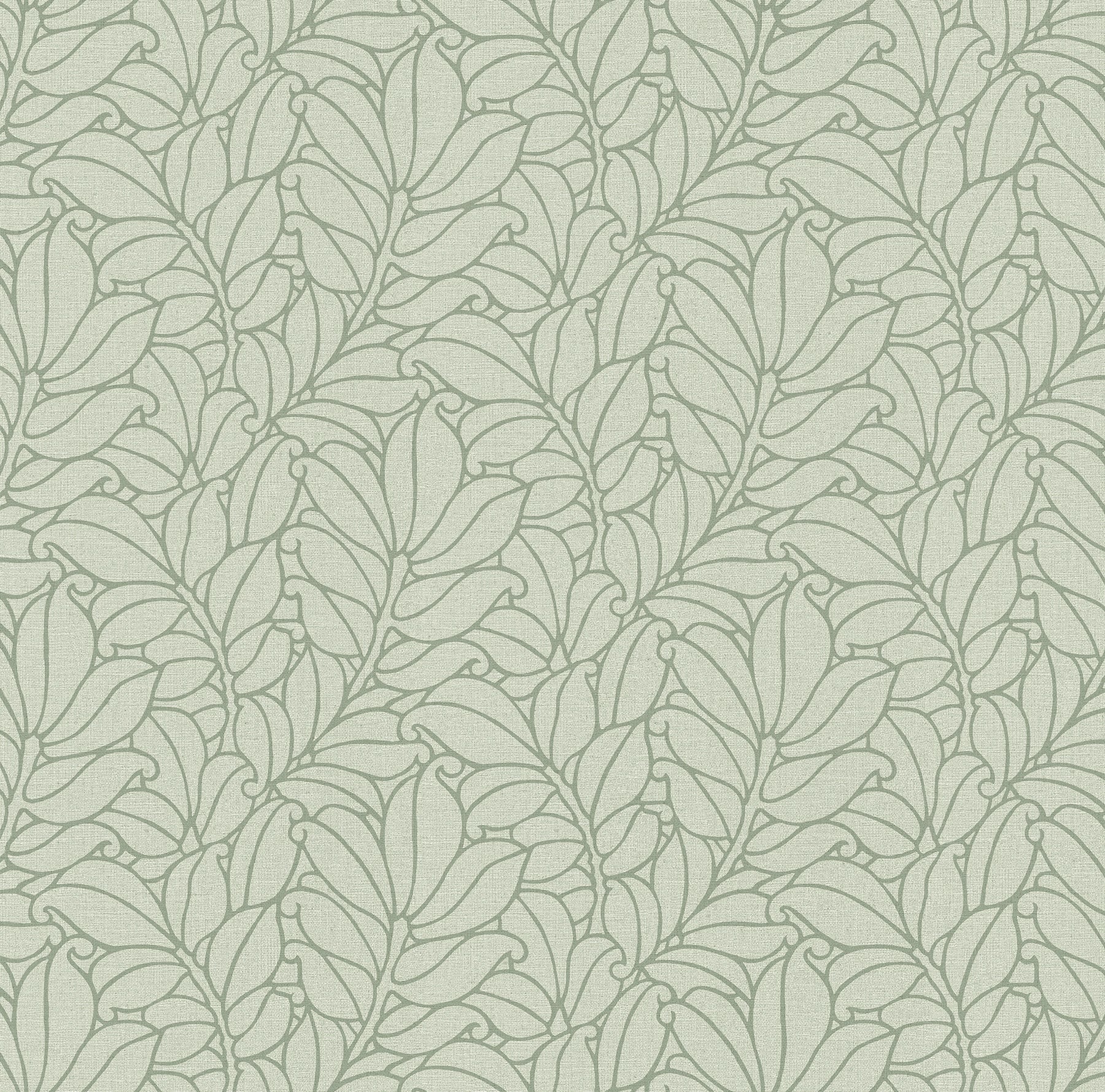 Coraline Leaf Wallpaper Wallpaper A-Street Prints Double Roll Green 