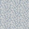 Coraline Leaf Wallpaper Wallpaper A-Street Prints Double Roll Blue 