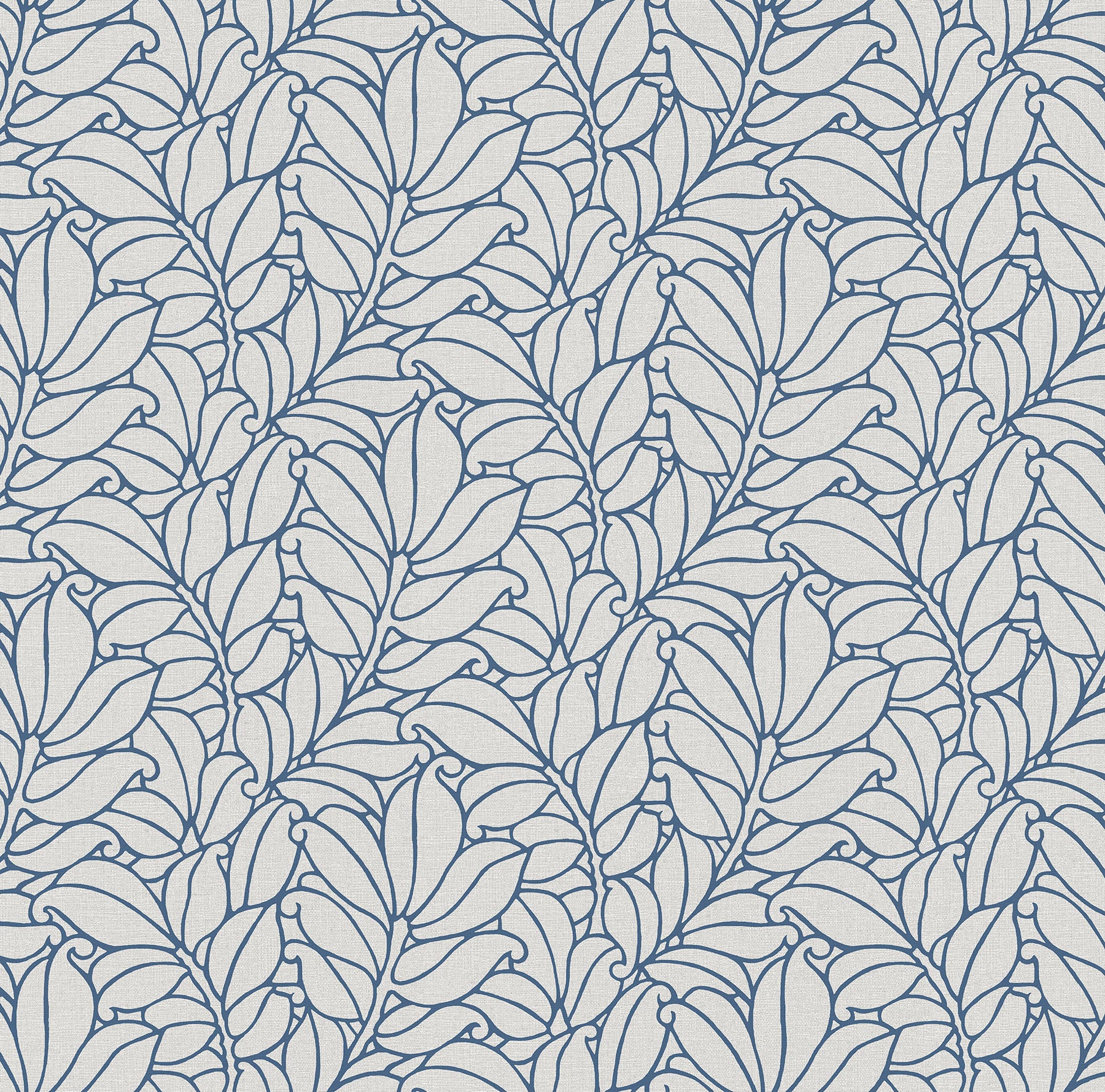 Coraline Leaf Wallpaper Wallpaper A-Street Prints Double Roll Blue 